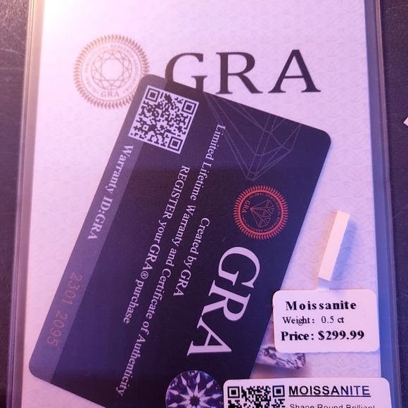 Moissanite Elegant Silver Stud Earrings #46 - Picture 3 of 3